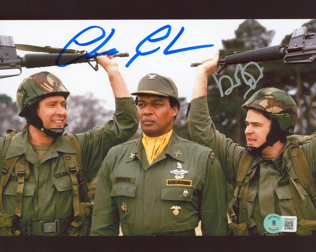 Autographed 8x10 Photo Spies Like Us Chevy Chase Dan Aykroyd BAS Witnessed: Autographed 8x10 Photo Spies Like Us Chevy Chase Dan Aykroyd BAS Witnessed This is an original 8x10 photograph from "Spies Like Us" that has been personally signed by Chevy Chase and Dan Aykroyd. The 