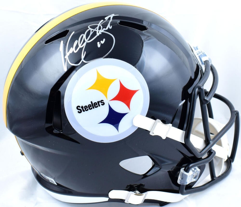 Kordell Stewart Signed Pittsburgh Steelers Full Size Helmet Beckett Authenticated: Kordell Stewart Signed Pittsburgh Steelers Full Size Helmet Beckett Authenticated This authentic full-size speed helmet is autographed by Kordell Stewart, a notable player of the Pittsburgh Steelers. 