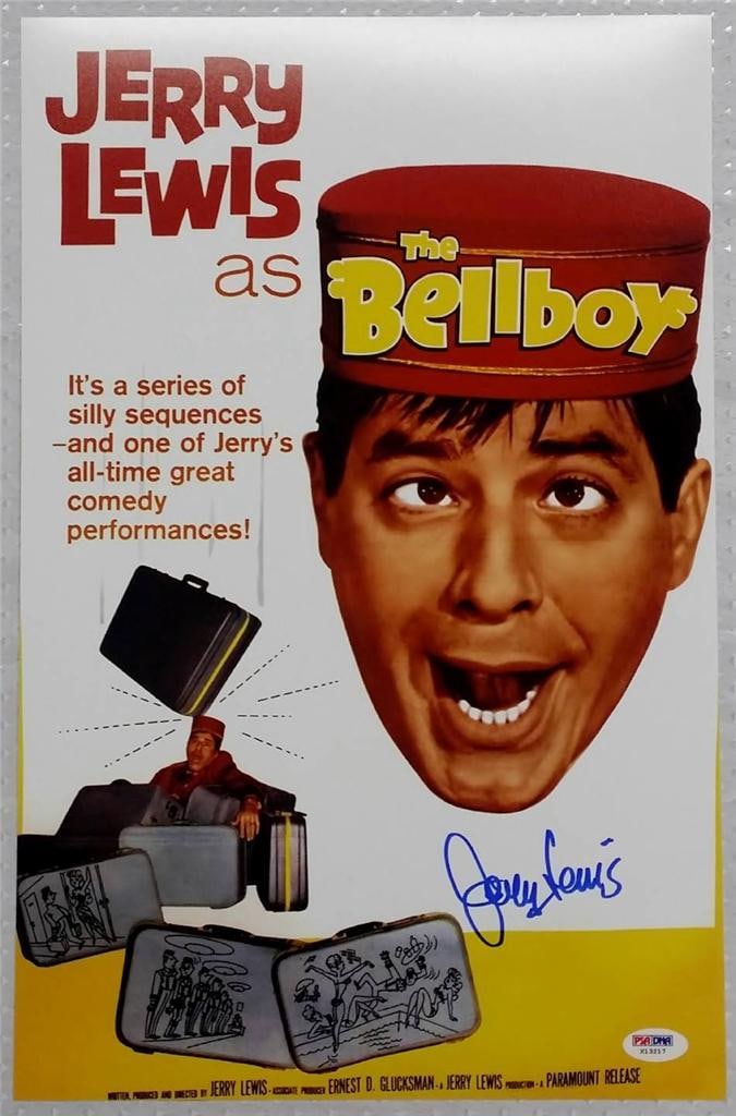 Jerry Lewis Autographed 11x17 The Bellboy Photo Poster With PSA DNA COA (1 of 1)
