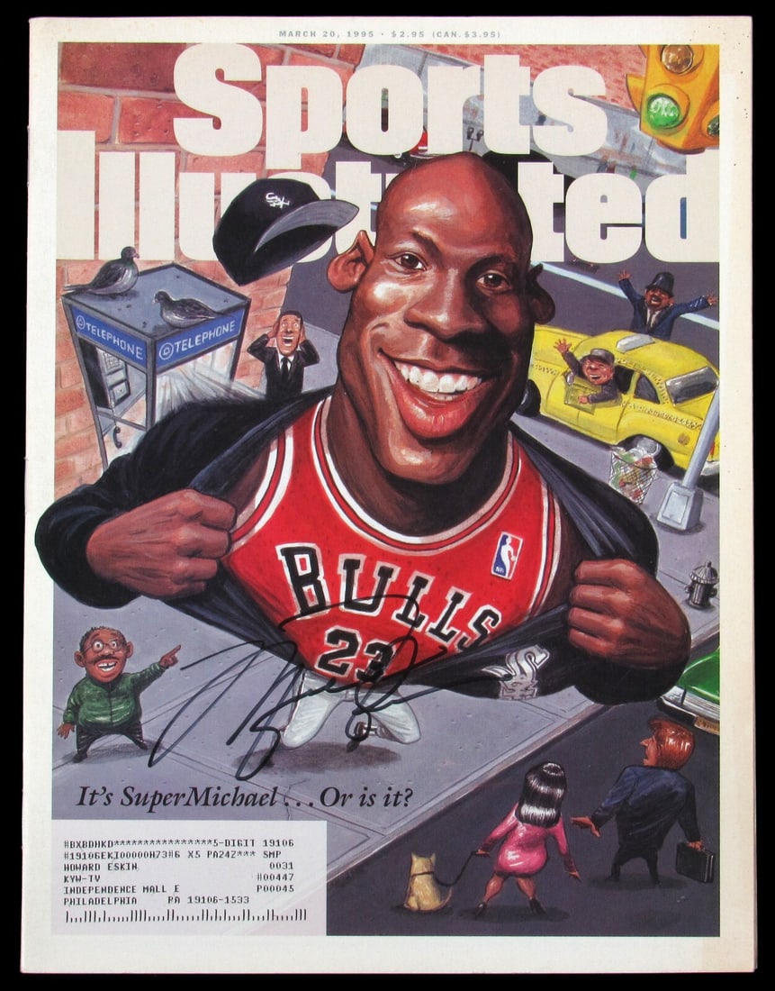 Michael Jordan Signed Sports Illustrated Magazine March 1995 JSA COA: Michael Jordan Signed Sports Illustrated Magazine March 1995 JSA COA Celebrate the legacy of basketball icon Michael Jordan with this original Sports Illustrated magazine from March 20, 1995, featurin