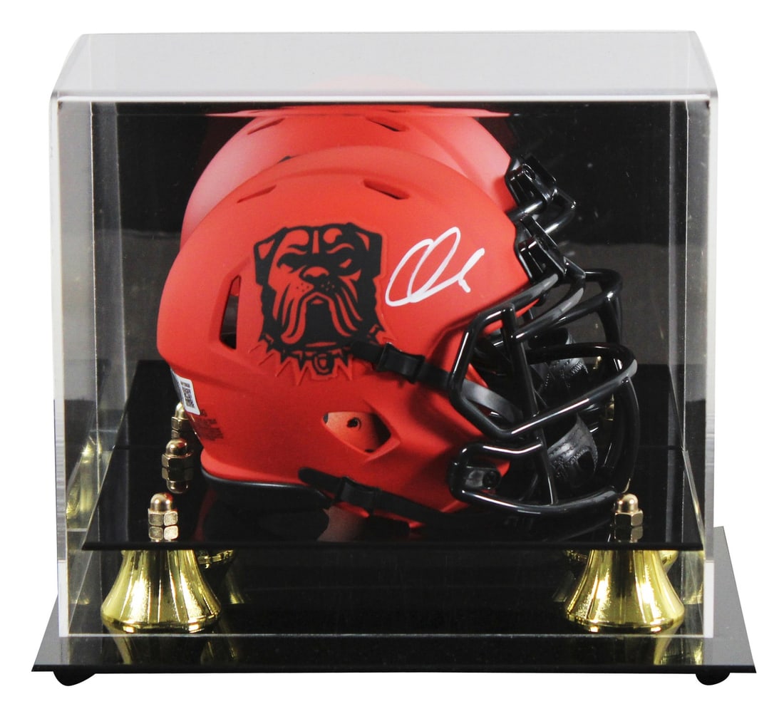 Cleveland Browns Quinshon Judkins Signed Mini Helmet with BAS Authentication: Cleveland Browns Quinshon Judkins Signed Mini Helmet with BAS Authentication This Cleveland Browns mini helmet is a stunning collectible featuring the autograph of Quinshon Judkins. The helmet is an a