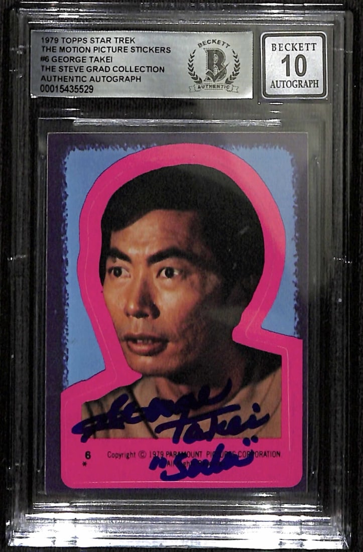 George Takei Signed 1979 Topps Star Trek Sulu Card Auto 10 Beckett (1 of 1)