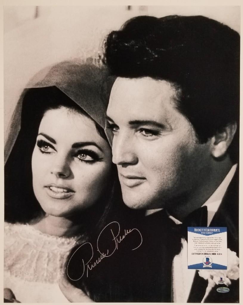 16x20 Priscilla Presley Signed Wedding Photograph with Beckett Authentication (1 of 1)