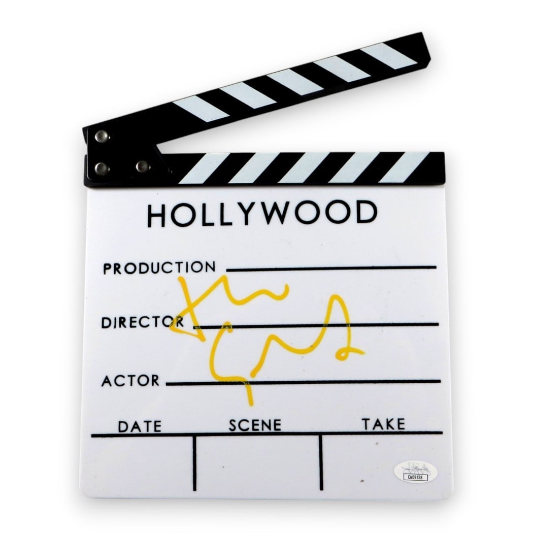 Hugh Grant Signed Movie Clapper Notting Hill Wonka JSA Authenticated: Hugh Grant Signed Movie Clapper Notting Hill Wonka JSA Authenticated This authentic movie clapperboard is signed by renowned actor Hugh Grant, known for his roles in iconic films such as Notting Hill 