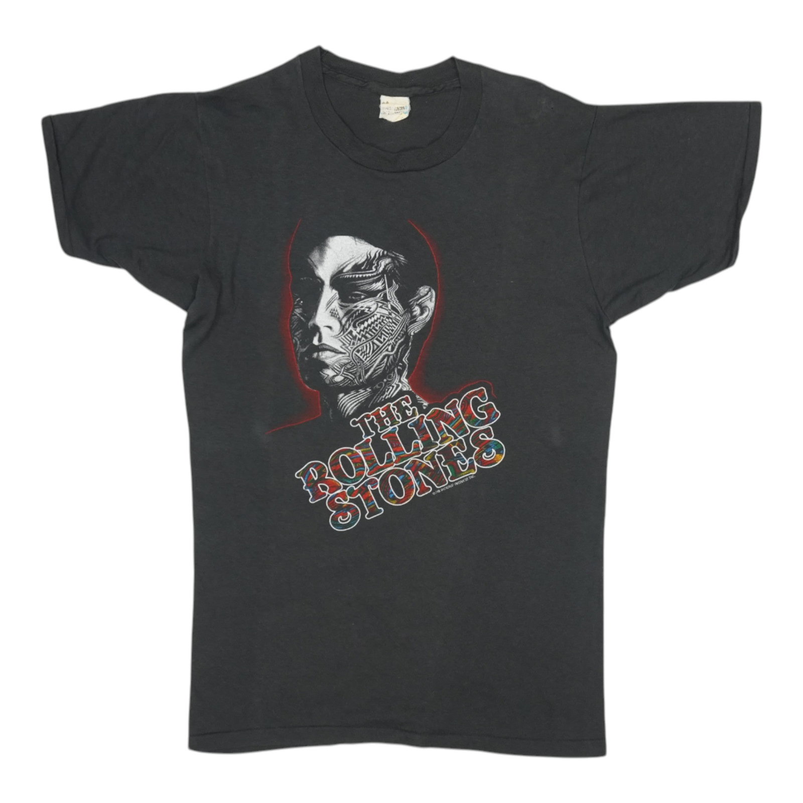 Vintage 1981 Tattoo You Tour T-Shirt by Rolling Stones Black Cotton (1 of 6)