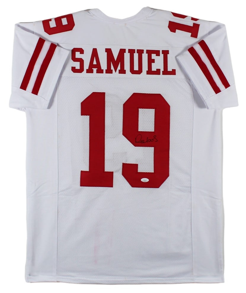 Deebo Samuel Signed White Custom Jersey JSA Authenticated San Francisco 49ers (1 of 7)