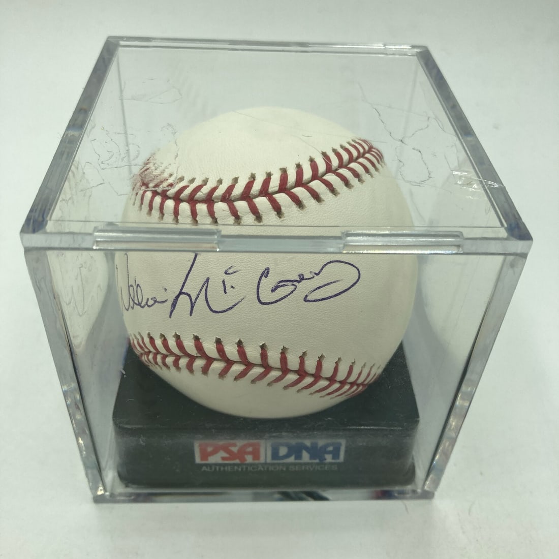 Willie McCovey Autographed MLB Baseball PSA DNA Grade 9 Mint (1 of 6)