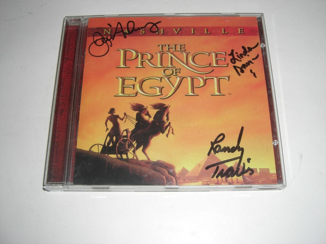 Signed Randy Travis Prince of Egypt CD With Linda Davis Jessica Andrews COA (1 of 1)