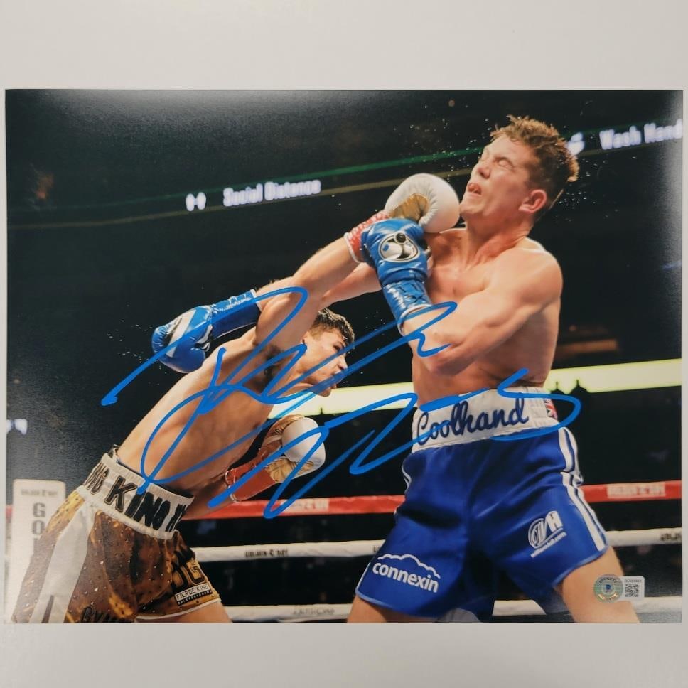 11x14 Photo Signed by Ryan Garcia with 22-0 Record Beckett Authenticated: 11x14 Photo Signed by Ryan Garcia with 22-0 Record Beckett Authenticated This 11x14 photo features boxer Ryan Garcia and is hand-signed by him. The autograph is authenticated by Beckett Authentication