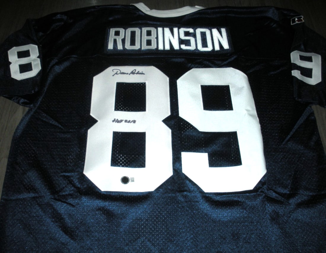 Signed Russell Football Jersey Dave Robinson Penn State Beckett COA (1 of 2)