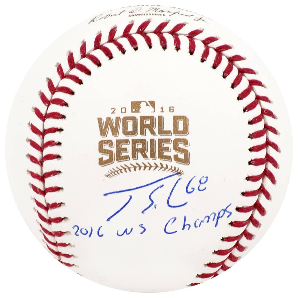 Jorge Soler Signed 2016 World Series Baseball with Inscription SS COA: Jorge Soler Signed 2016 World Series Baseball with Inscription SS COA Celebrate the Chicago Cubs' historic victory with this authentic Jorge Soler signed Rawlings 2016 World Series baseball. This uniq