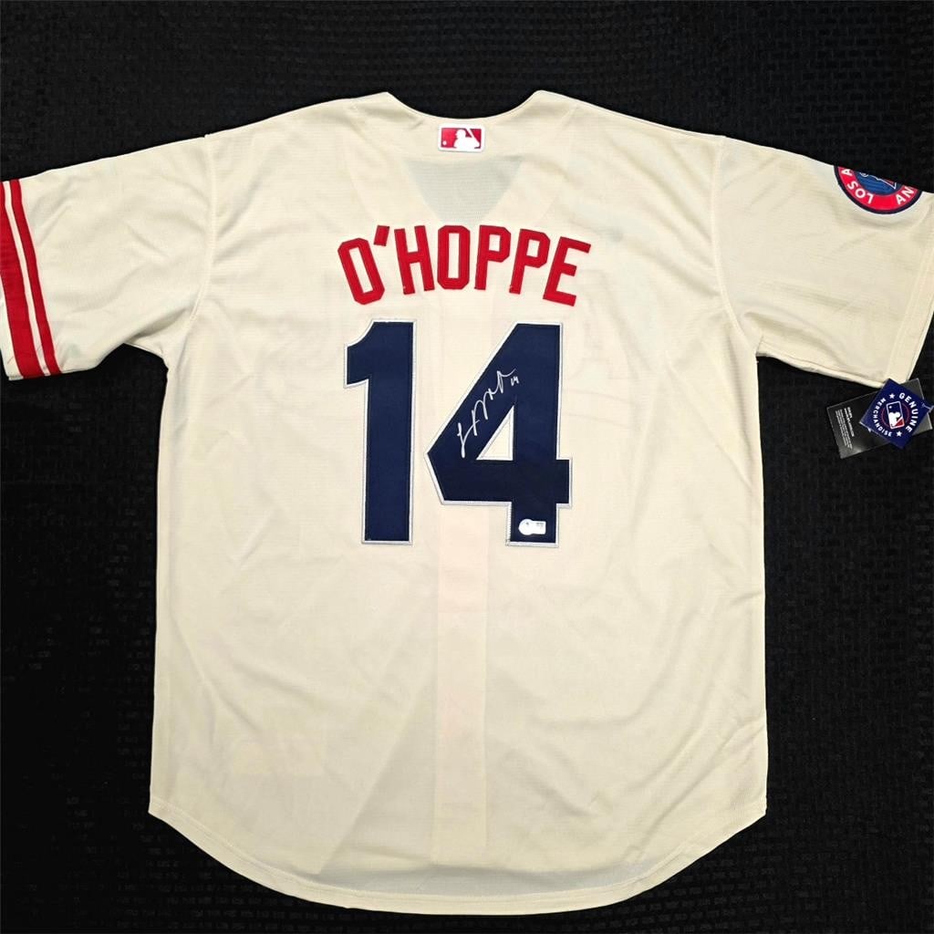 Angels City Connect Jersey autographed by Logan O'Hoppe Beckett authenticated: Angels City Connect Jersey autographed by Logan O'Hoppe Beckett authenticated This Los Angeles Angels City Connect jersey is signed by Logan O'Hoppe and authenticated by Beckett Authentication Service