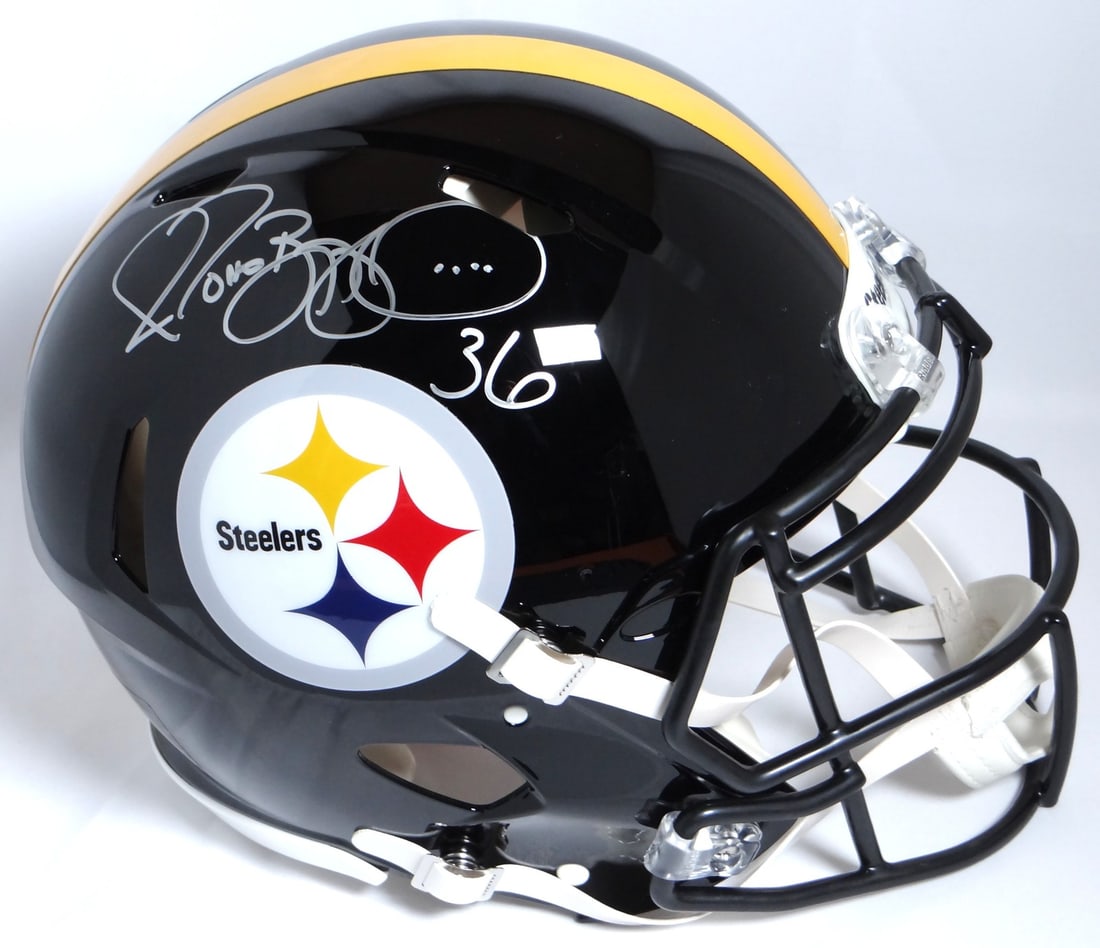 Full Size Steelers Helmet Signed by Jerome Bettis with Beckett Authentication (1 of 10)