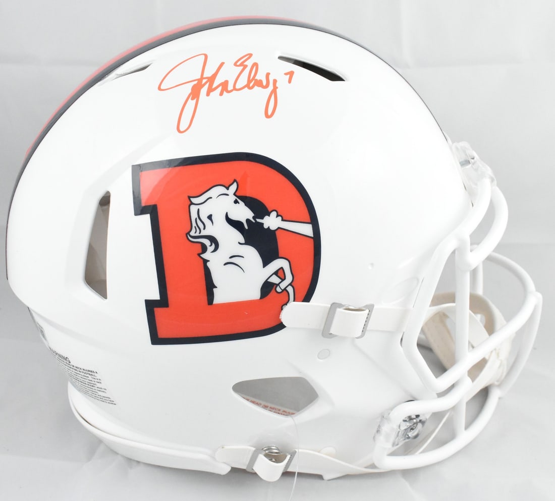 Denver Broncos Speed Authentic Helmet Signed by John Elway Beckett Hologram (1 of 5)