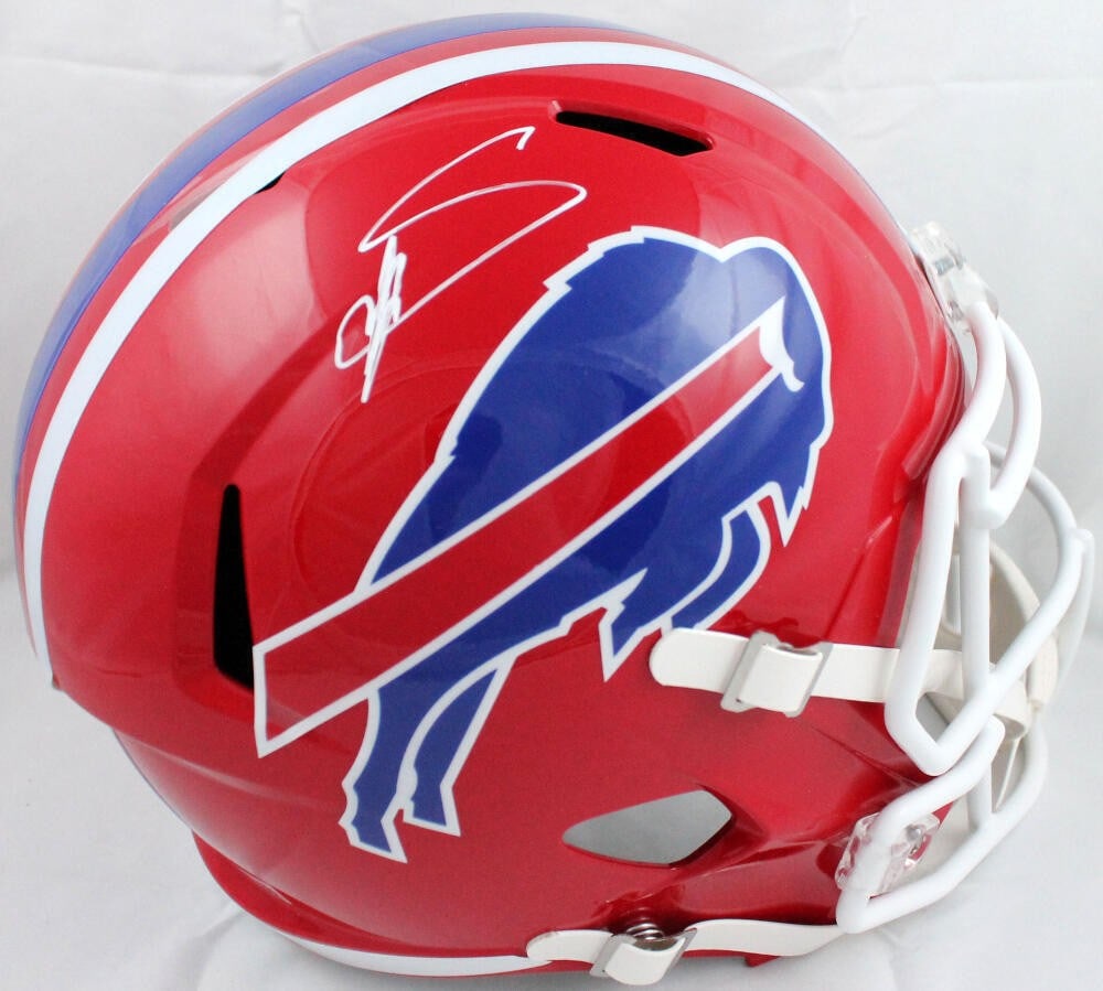 Stefon Diggs Signed Buffalo Bills Speed Helmet Beckett Authentic: Stefon Diggs Signed Buffalo Bills Speed Helmet Beckett Authentic Celebrate your fandom with this original autographed helmet by Stefon Diggs, the talented wide receiver for the Buffalo Bills. This ful