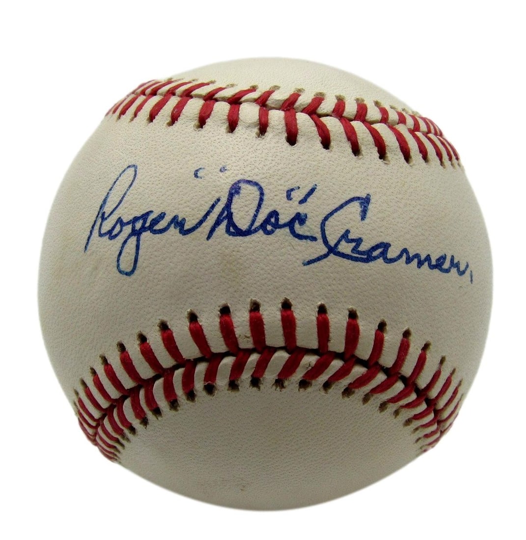 OAL Baseball Autographed by Roger Doc Cramer Philadelphia Athletics PSA DNA (1 of 4)