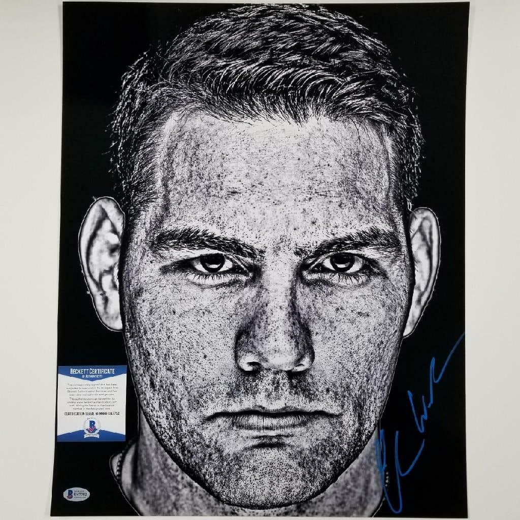 Chris Weidman Autographed 16x20 MMA UFC Photo With Beckett Authentication (1 of 1)