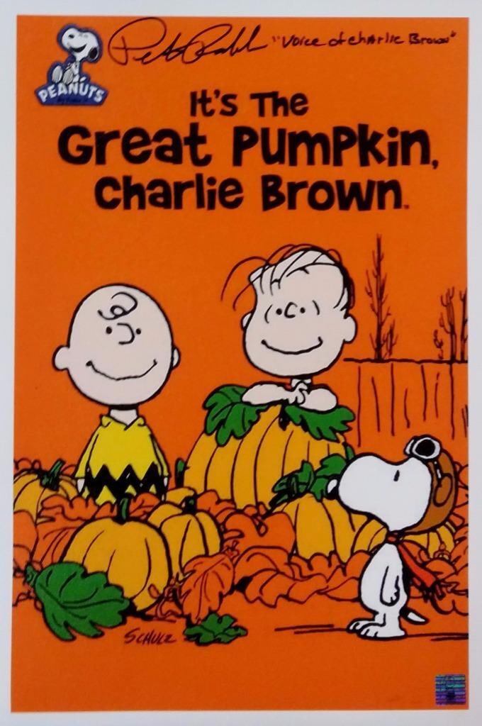 Charlie Brown 11x17 Poster Signed by Peter Robbins with PR Hologram (1 of 1)
