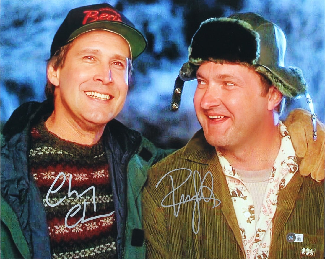 Chevy Chase Randy Quaid Signed 16x20 Photo National Lampoon Christmas Vacation BAS Authenticated: Chevy Chase Randy Quaid Signed 16x20 Photo National Lampoon Christmas Vacation BAS Authenticated This stunning 16x20 photograph features the iconic Chevy Chase and Randy Quaid from National Lampoon's 