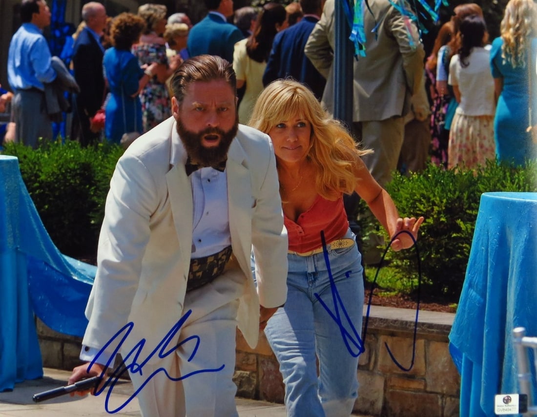 Zach Galifianakis Kristen Wiig Signed 11x14 Photo Masterminds GAI Authenticated (1 of 2)