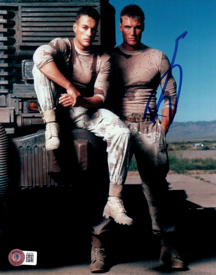 Dolph Lundgren Autographed Universal Soldier 8X10 Photo Beckett Authenticated (1 of 2)