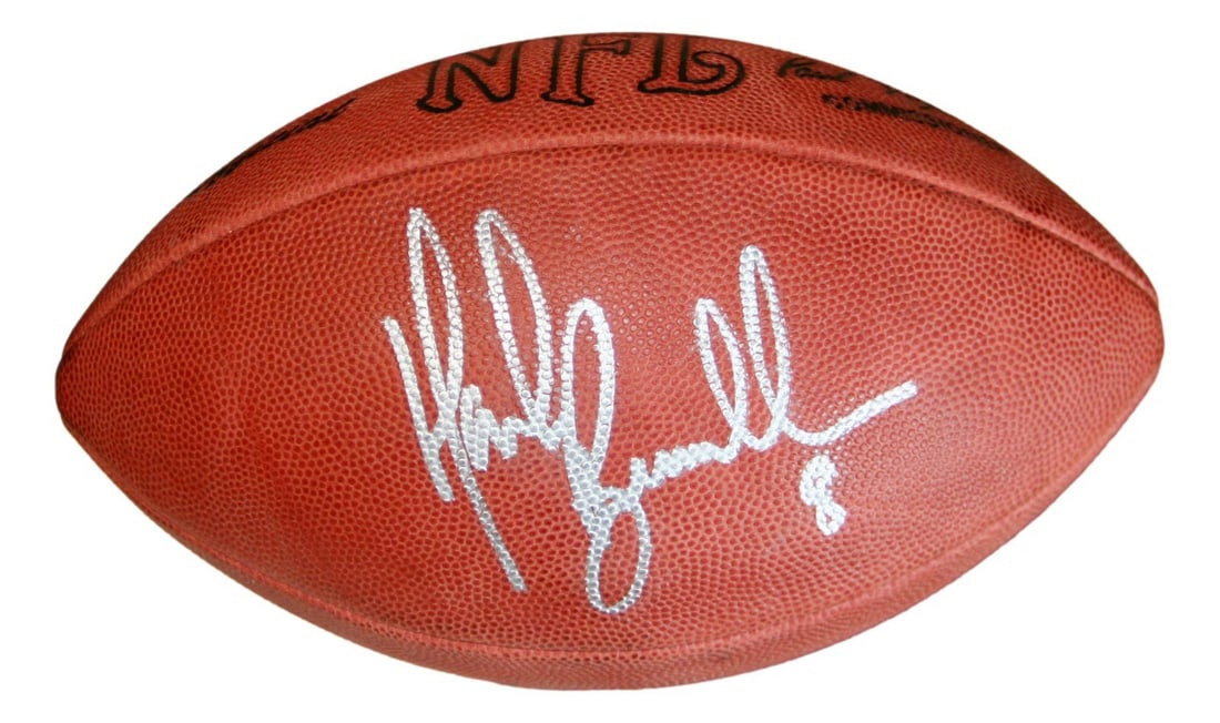 Jacksonville Jaguars NFL Football Signed by Mark Brunell Beckett Authenticated: Jacksonville Jaguars NFL Football Signed by Mark Brunell Beckett Authenticated This official NFL leather football is autographed by Mark Brunell of the Jacksonville Jaguars. The signature has been aut