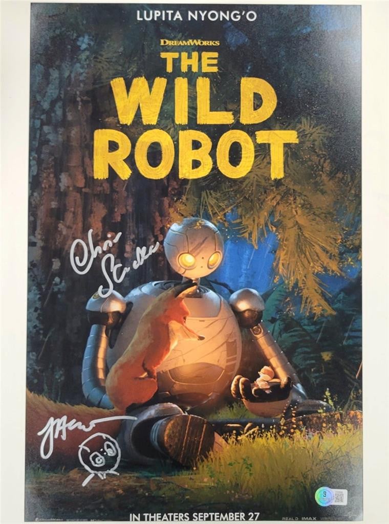 Wild Robot 11x17 Signed Photograph by Chris Sanders and Jakob Hjort Beckett Authenticated (1 of 3)