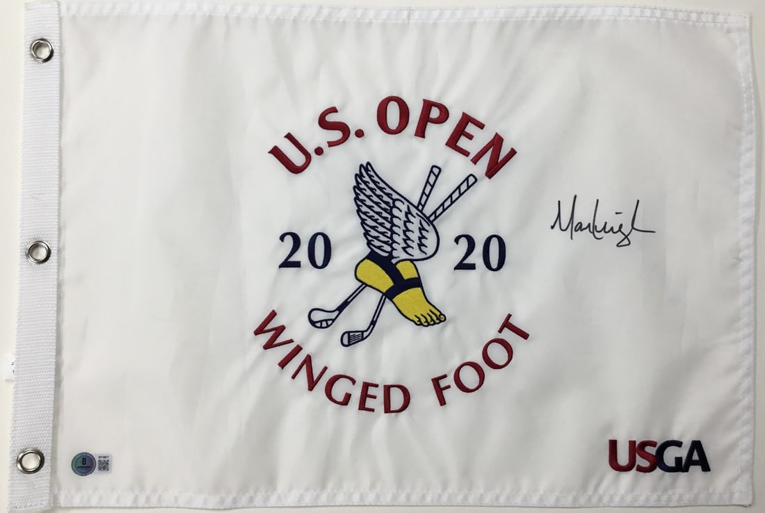 Marc Leishman Signed U.S. Open 2020 Flag Authenticated by Beckett: Marc Leishman Signed U.S. Open 2020 Flag Authenticated by Beckett Celebrate a significant moment in golf history with this official 2020 U.S. Open Winged Foot signed pin flag by Marc Leishman. The fla