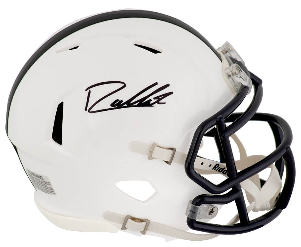 Penn State Mini Helmet with Drew Allar Autograph: Penn State Mini Helmet with Drew Allar Autograph This is a pre-owned Penn State Nittany Lions Riddell Speed mini helmet signed by Drew Allar. The helmet includes a tamper-proof numbered hologram and a