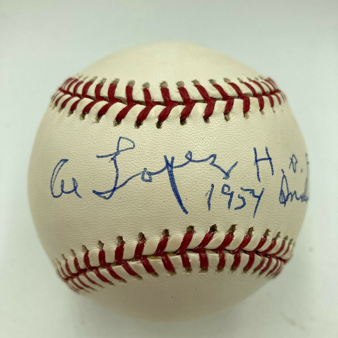 Al Lopez Signed MLB Baseball 1977 HOF JSA COA Indians (1 of 4)