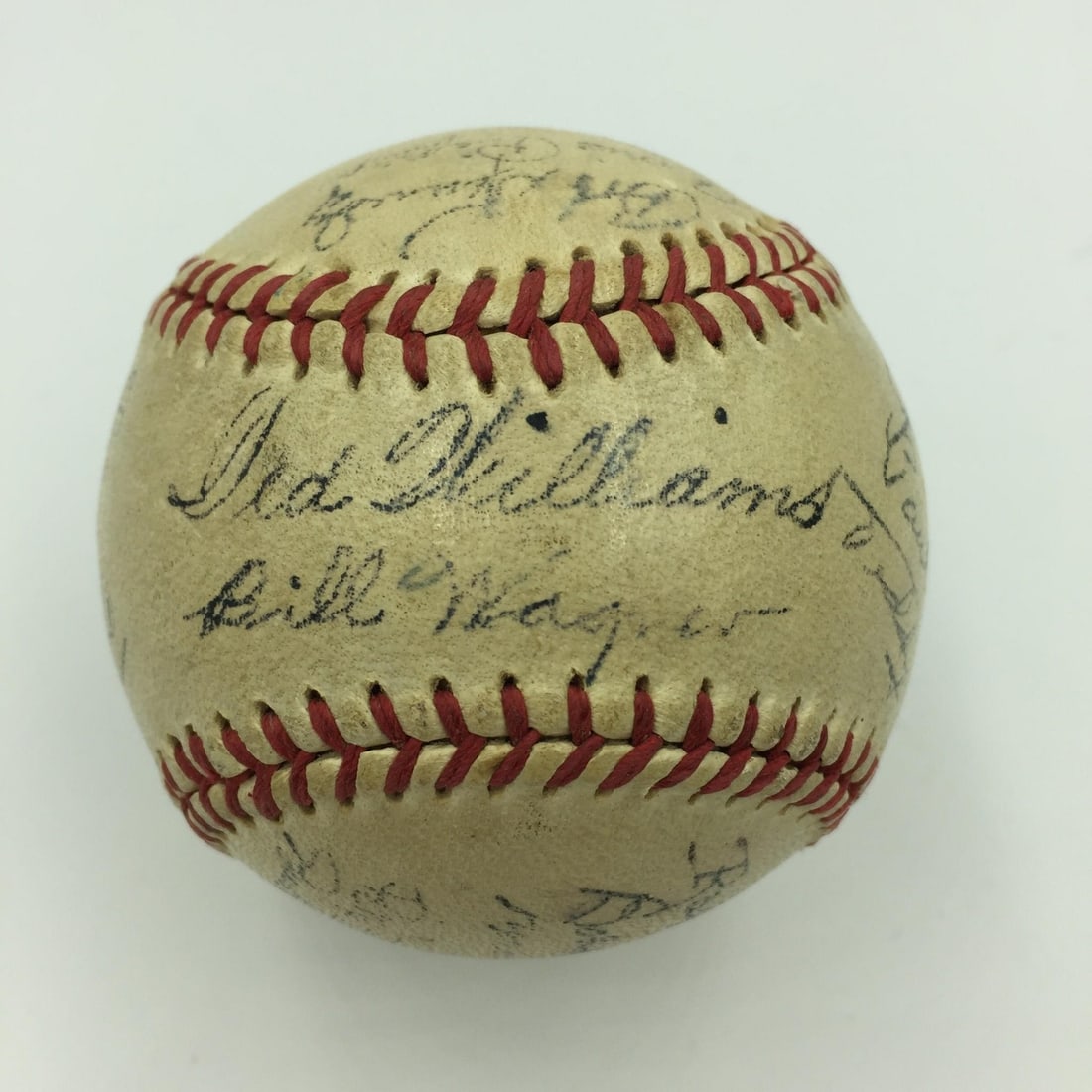 World War II Pensacola Team Baseball Signed by Ted Williams and 23 Others PSA DNA (1 of 8)
