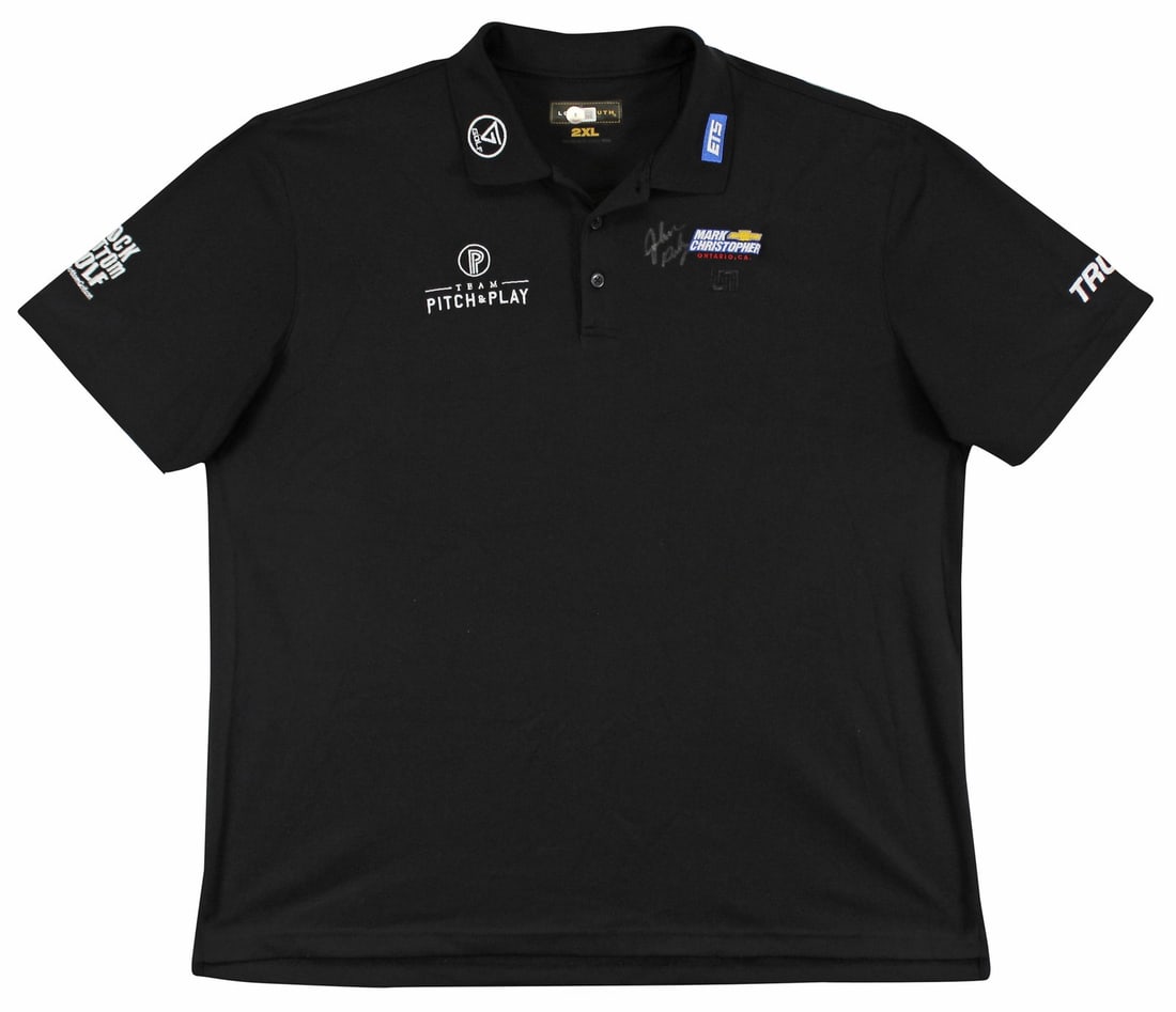 John Daly Signed Match Worn Black Loudmouth Polo Shirt BAS Authentication: John Daly Signed Match Worn Black Loudmouth Polo Shirt BAS Authentication This is an authentic autographed match-worn black Loudmouth polo shirt from golfer John Daly. Designed for both comfort and st