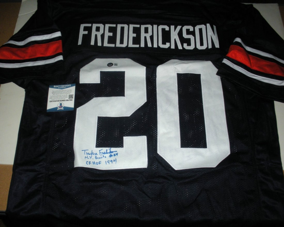 Signed Auburn Tigers Jersey by Tucker Frederickson with JSA COA (1 of 2)