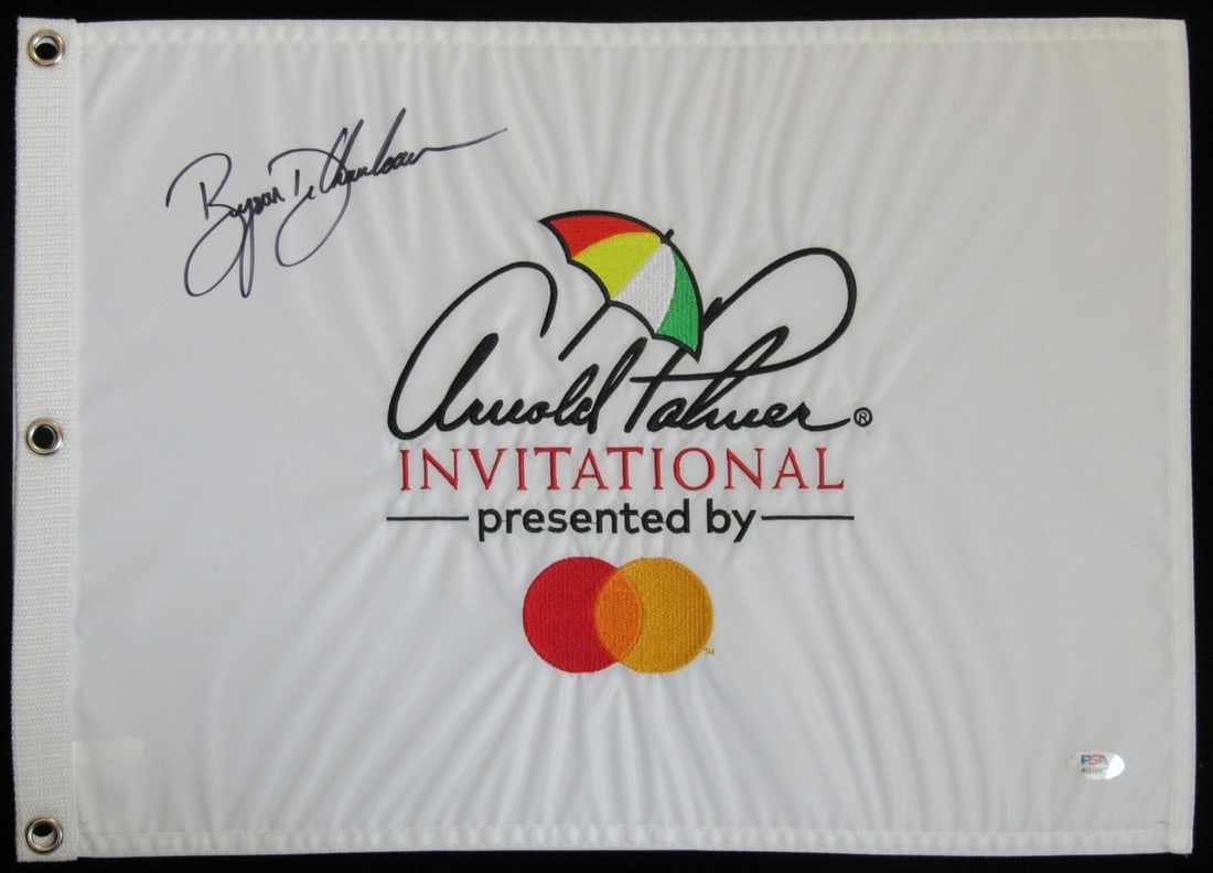 Arnold Palmer Invitational Golf Flag Signed by Bryson DeChambeau PSA Authenticated (1 of 3)