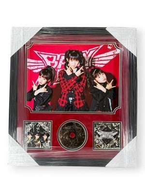 Framed Baby Metal CD Insert Signed by Su-Metal Moametal Momometal Beckett 22x24: Framed Baby Metal CD Insert Signed by Su-Metal Moametal Momometal Beckett 22x24 This framed CD insert features authentic signatures from Su-Metal, Moametal, and Momometal of Baby Metal. The autographe