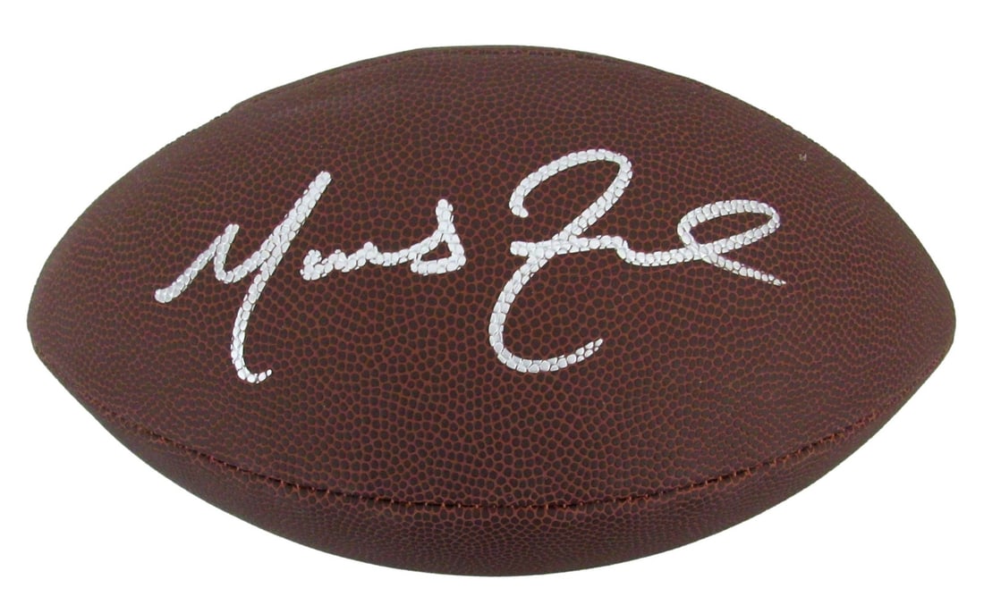 Wilson NCAA Football Signed by Marcus Freeman Notre Dame Coach Beckett Authenticated: Wilson NCAA Football Signed by Marcus Freeman Notre Dame Coach Beckett Authenticated This Wilson NCAA football has been personally signed by Marcus Freeman, head coach of Notre Dame. The autograph is 