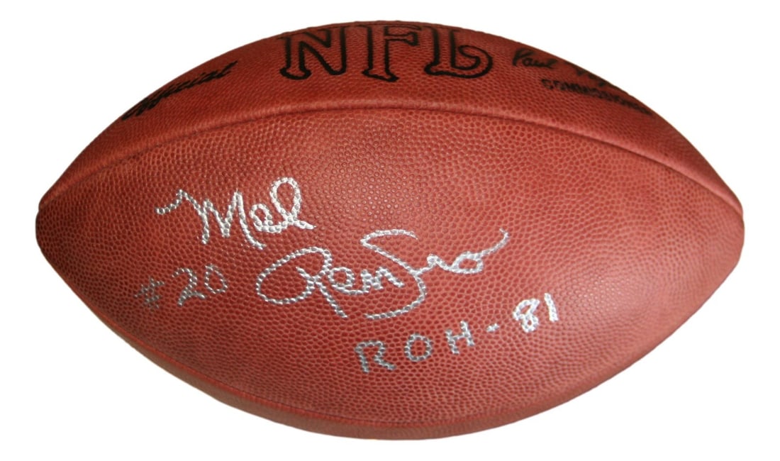 Dallas Cowboys NFL Football Signed by Mel Renfro Beckett Authenticated: Dallas Cowboys NFL Football Signed by Mel Renfro Beckett Authenticated This official NFL leather football features the signature of Mel Renfro, a notable player from the Dallas Cowboys. The autograph 