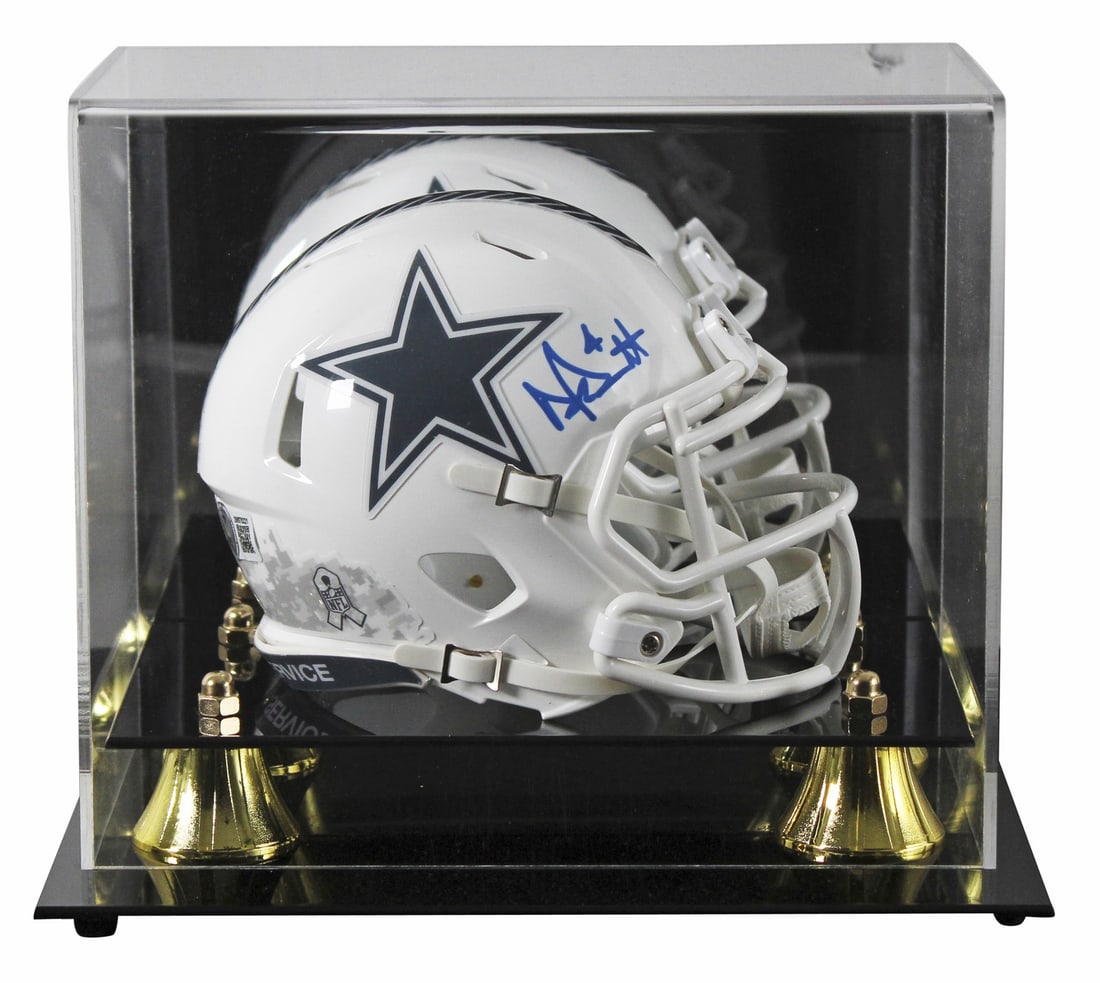 Dak Prescott Signed 2024 STS III Mini Helmet with Display Case BAS Authenticated: Dak Prescott Signed 2024 STS III Mini Helmet with Display Case BAS Authenticated This autographed mini helmet celebrates Dak Prescott's contribution to the Dallas Cowboys, featuring the 2024 Salute To