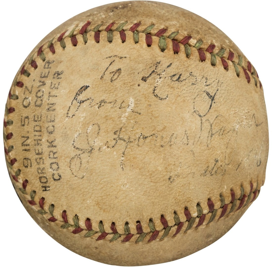 PSA DNA Authenticated Honus Wagner Inscribed Baseball (1 of 9)