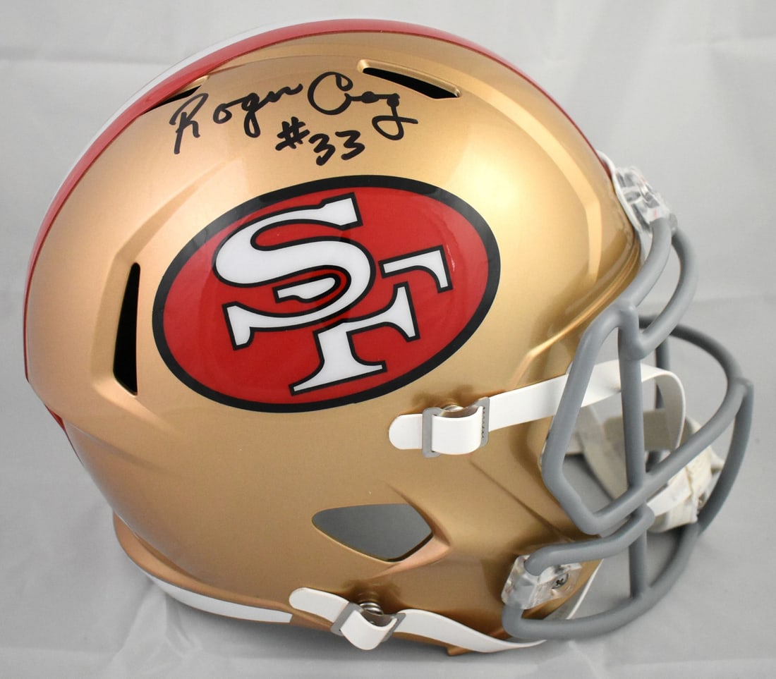 San Francisco 49ers Full Size Speed Helmet Signed by Roger Craig Beckett Hologram (1 of 5)