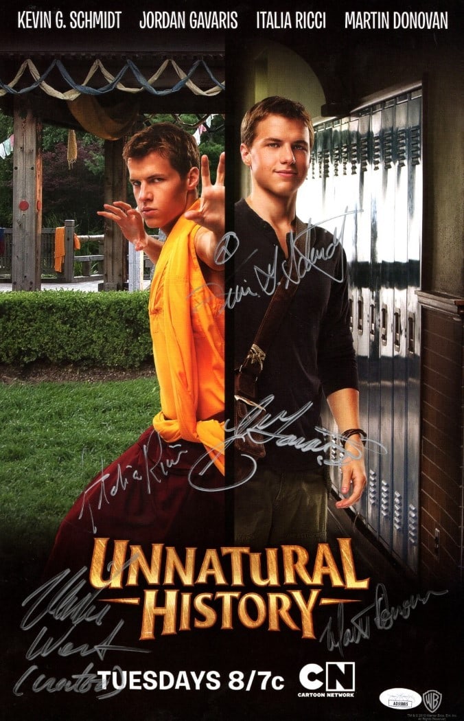 Unnatural History Autographed 11x17 Poster 5 Signatures JSA Certified: Unnatural History Autographed 11x17 Poster 5 Signatures JSA Certified Celebrate the world of 'Unnatural History' with this striking multi-autographed 11x17 poster. This original piece features the sig