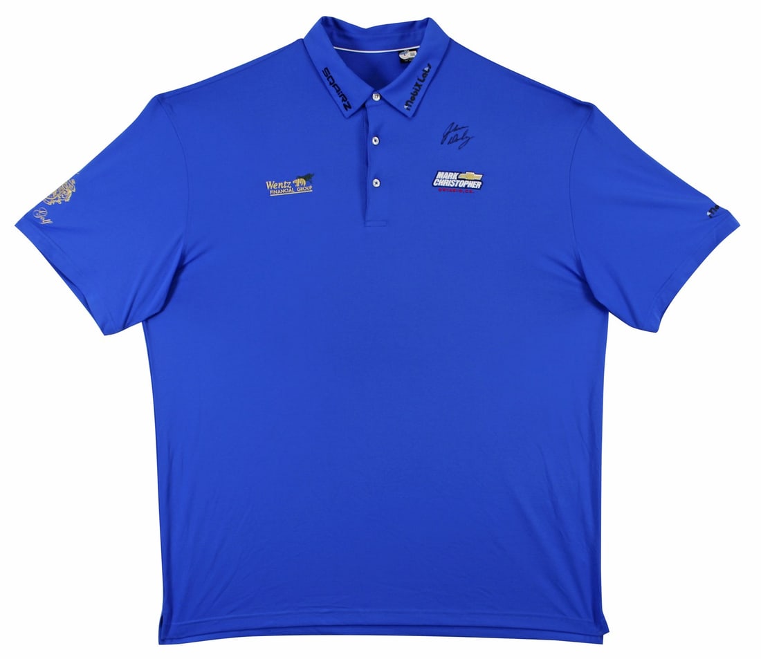 John Daly Signed Match Worn Blue Polo Shirt BAS Certified (1 of 10)