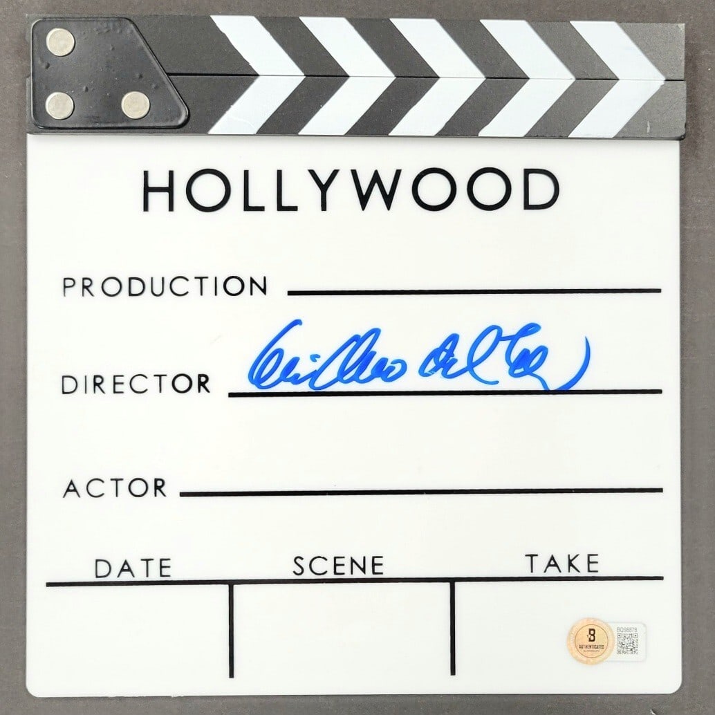 Pinocchio Clapboard Autographed by Guillermo del Toro Beckett Authenticated (1 of 3)