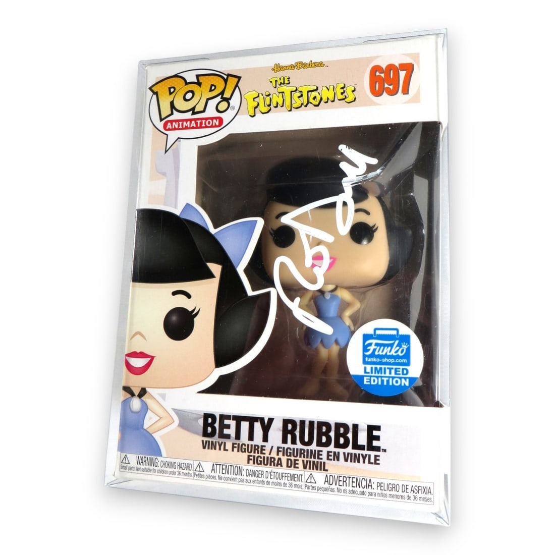 Rosie O'Donnell Autographed Funko POP! Flintstones Betty Beckett Authenticated: Rosie O'Donnell Autographed Funko POP! Flintstones Betty Beckett Authenticated This Rosie O'Donnell Signed Autograph Funko POP! Figure features Betty from The Flintstones, uniquely autographed by Rosi