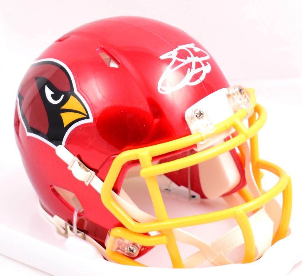 Emmitt Smith Arizona Cardinals Signed Mini Helmet Beckett Authenticated: Emmitt Smith Arizona Cardinals Signed Mini Helmet Beckett Authenticated This is an original Emmitt Smith signed Arizona Cardinals Flash Speed mini helmet, perfect for collectors and football enthusias