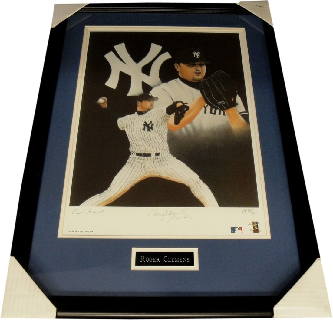 Autographed Roger Clemens 16x20 Yankees Photo The Rocket Authenticated: Autographed Roger Clemens 16x20 Yankees Photo The Rocket Authenticated This is an original 16x20 photo of Roger Clemens, custom framed and hand signed by the player. Roger Clemens, also known as "The 