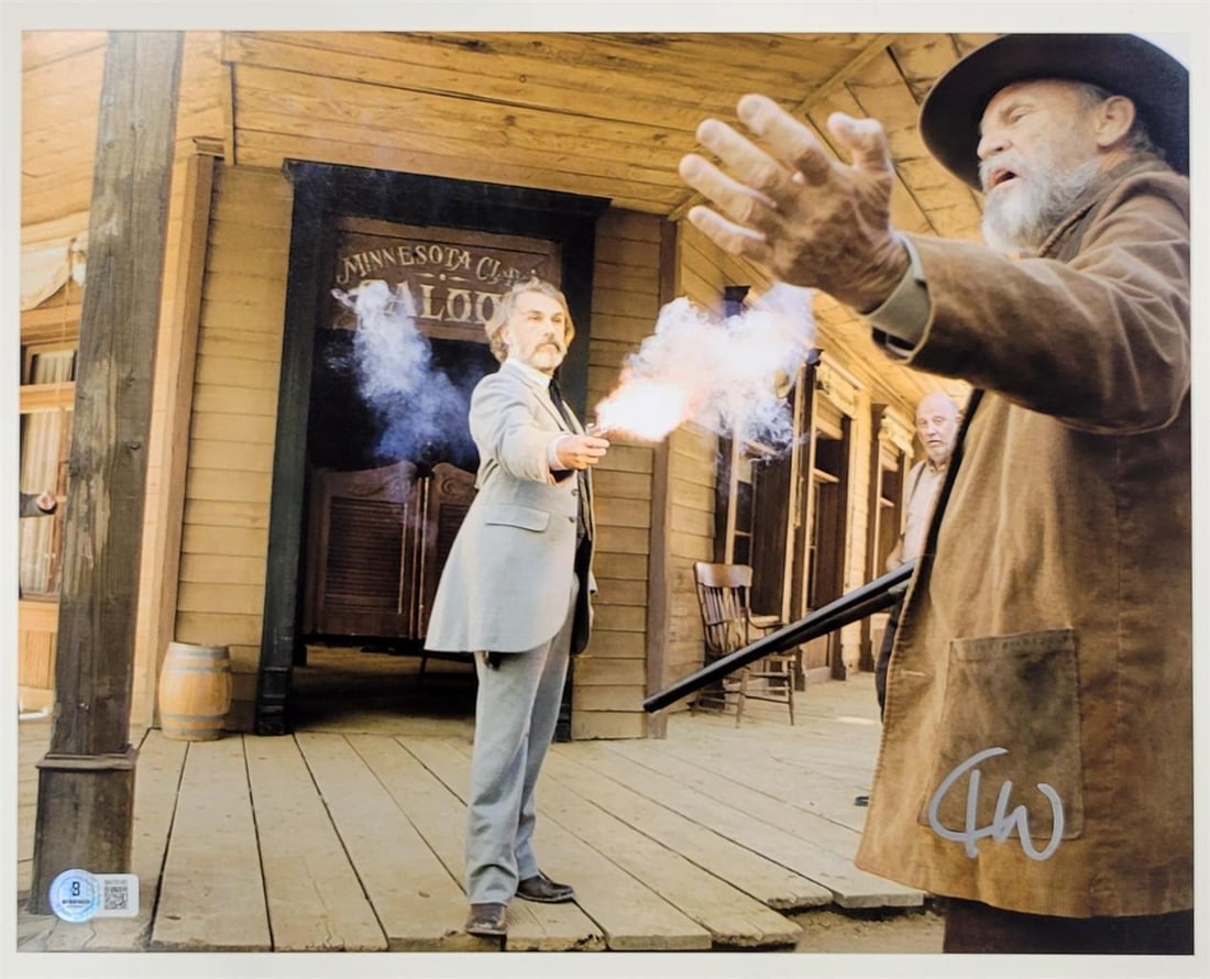 Christoph Waltz Signed Django Unchained 11x14 Photo Beckett Authenticated: Christoph Waltz Signed Django Unchained 11x14 Photo Beckett Authenticated This original 11x14 photograph features Christoph Waltz's autograph from the acclaimed movie Django Unchained. The photo has b