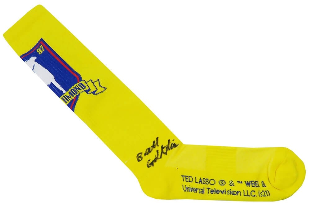 Brett Goldstein Signed Ted Lasso Yellow Sock with COA (1 of 1)