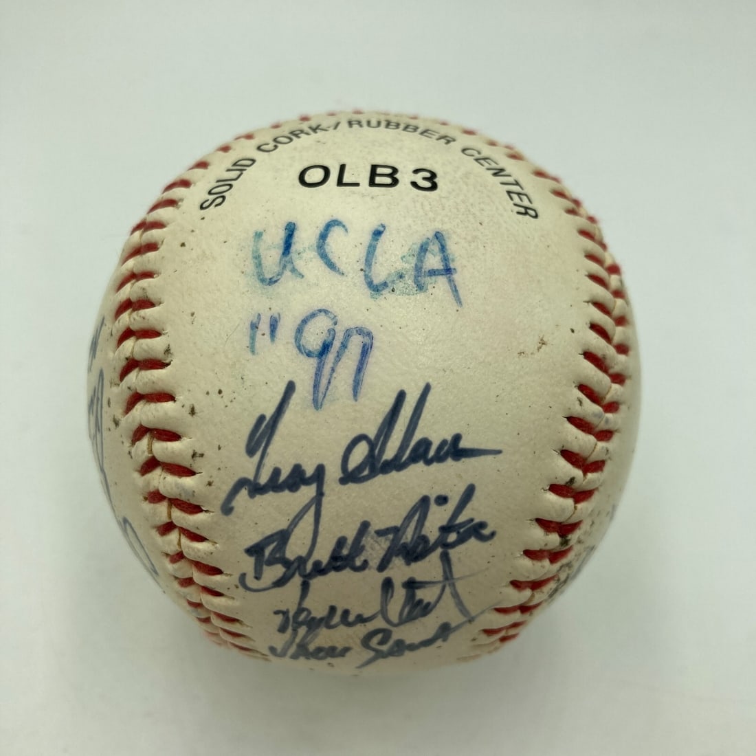 1997 UCLA Bruins NCAA Champions Autographed Baseball Team Signed: 1997 UCLA Bruins NCAA Champions Autographed Baseball Team Signed Celebrate the 1997 UCLA Bruins NCAA Championship with this autographed baseball featuring the signatures of the entire team. This origi