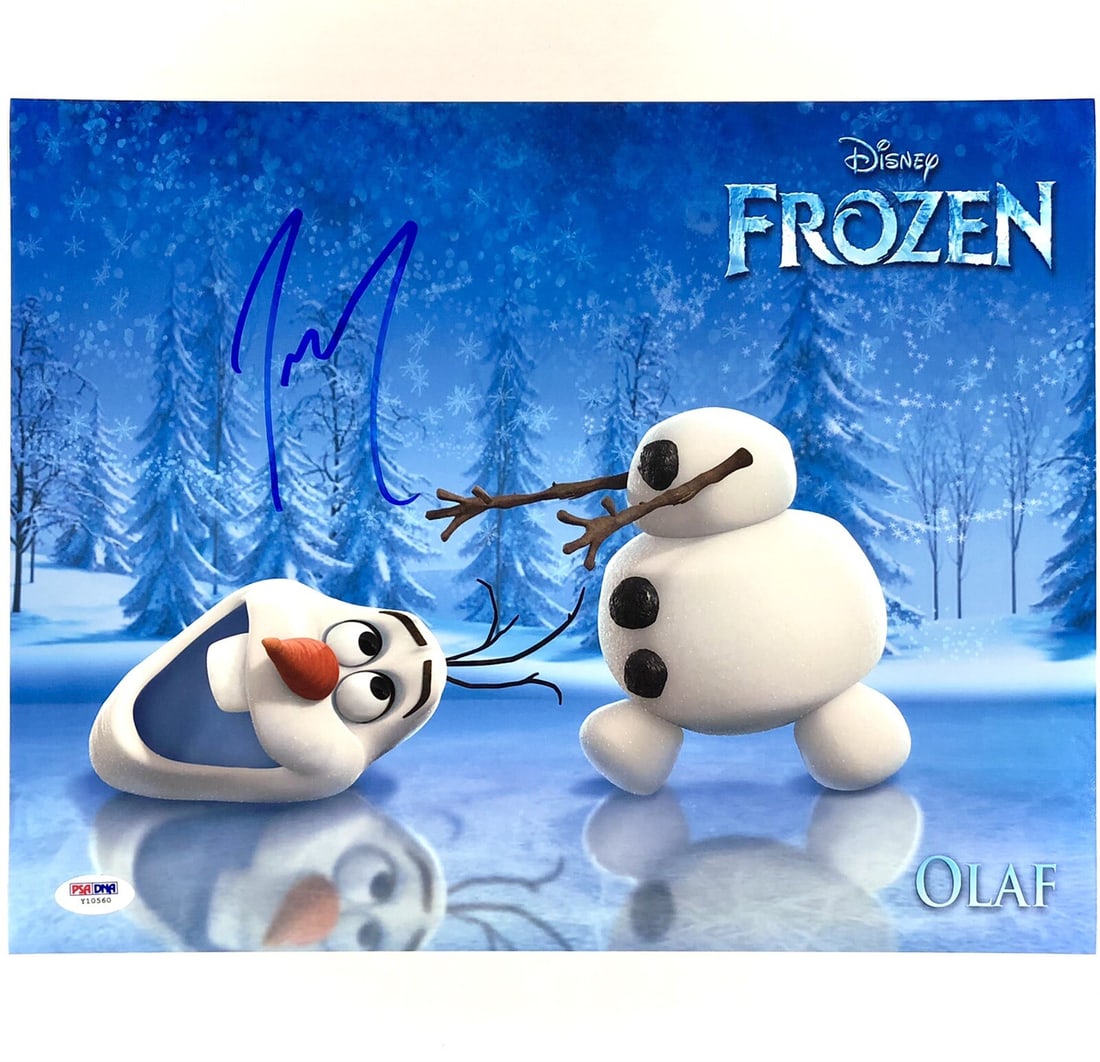11x14 Disney Frozen photo signed by Josh Gad with PSA DNA authentication: 11x14 Disney Frozen photo signed by Josh Gad with PSA DNA authentication This is an original 11x14 photograph from Disney's Frozen, autographed by Josh Gad, the voice of Olaf. The item comes with PSA/
